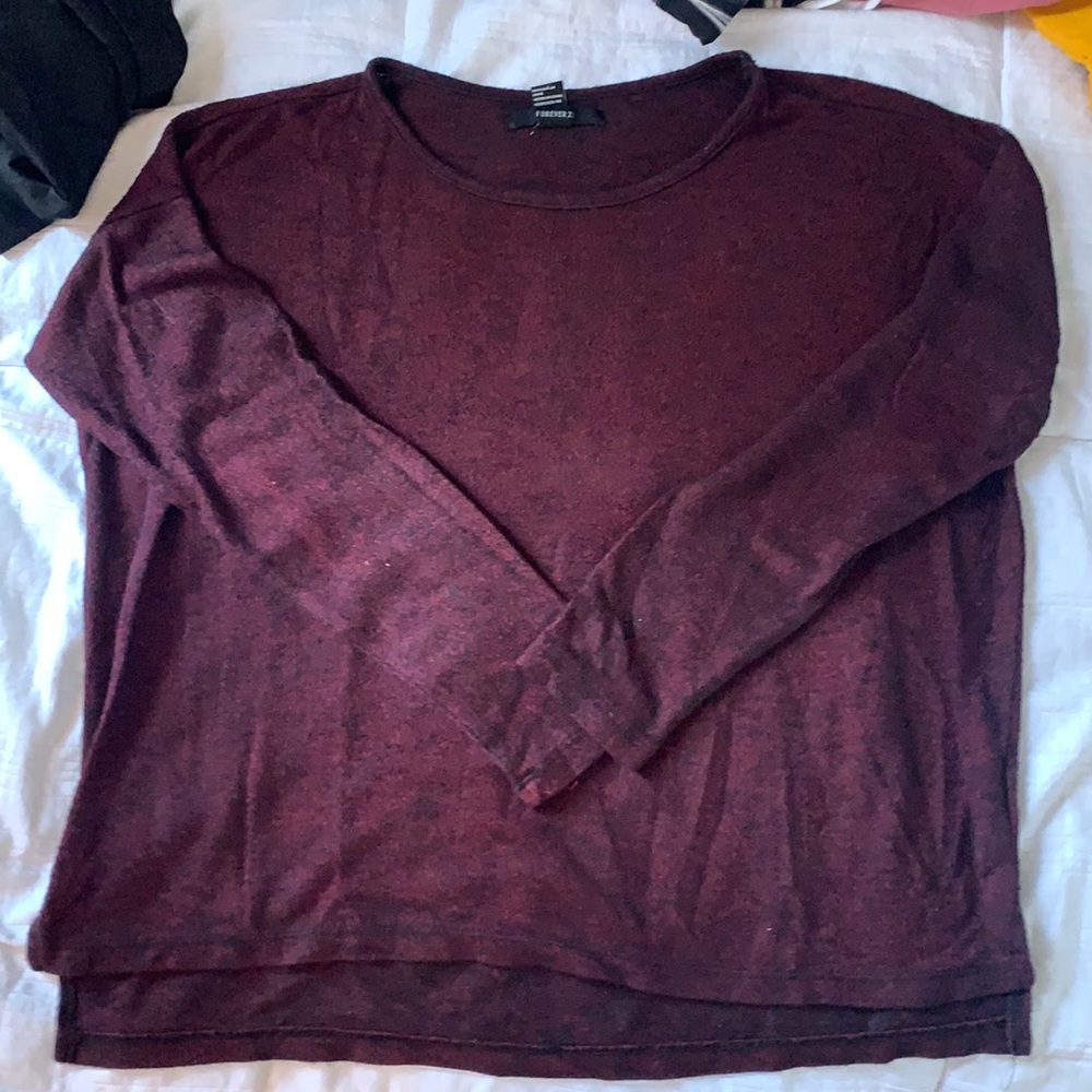 Burgundy sweater